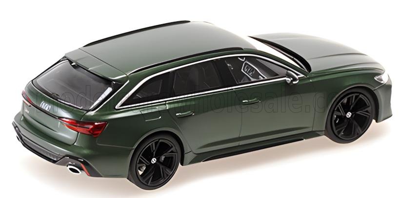 MINICHAMPS - 1/43 - AUDI - A6 AUDI RS6 AVANT SW STATION WAGON 2019 - MATT GREEN