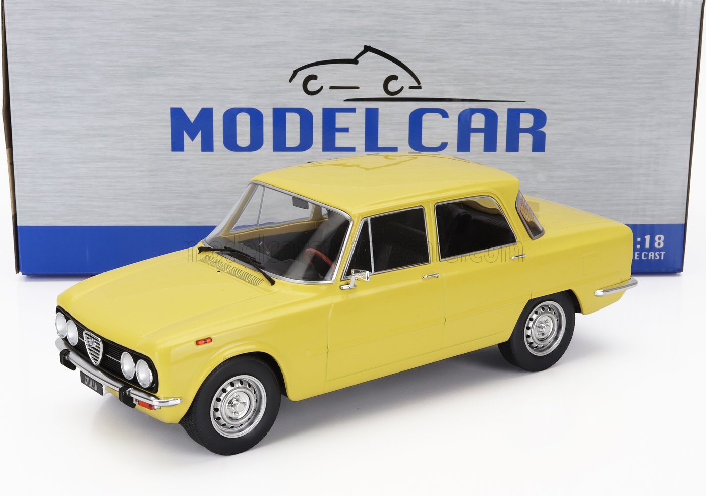 MCG - 1/18 - ALFA ROMEO - NUOVA GIULIA 1300 SUPER 1974 - YELLOW