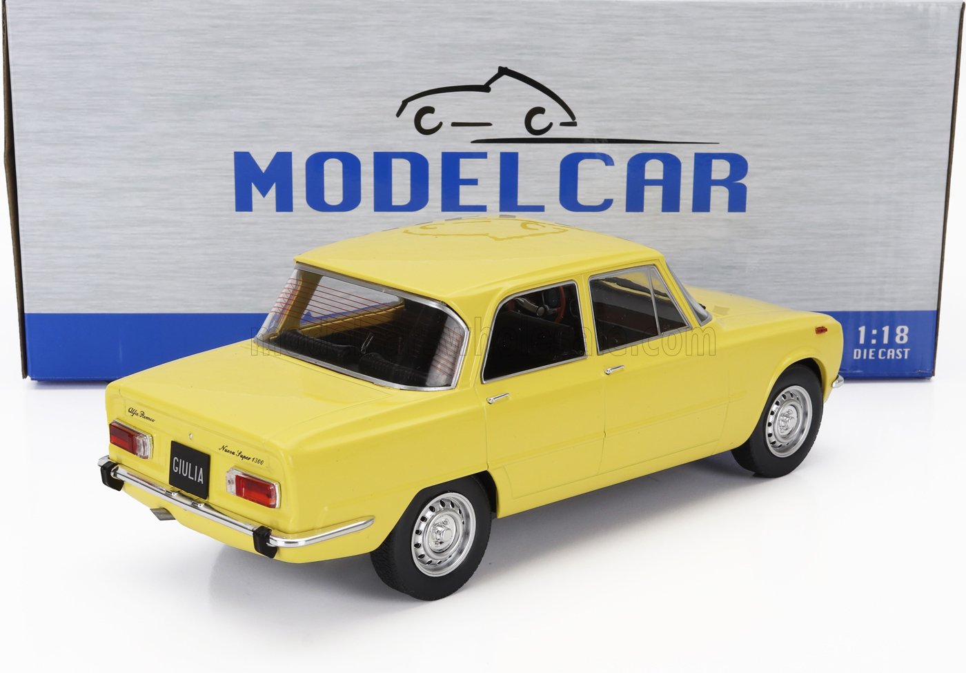 MCG - 1/18 - ALFA ROMEO - NUOVA GIULIA 1300 SUPER 1974 - YELLOW