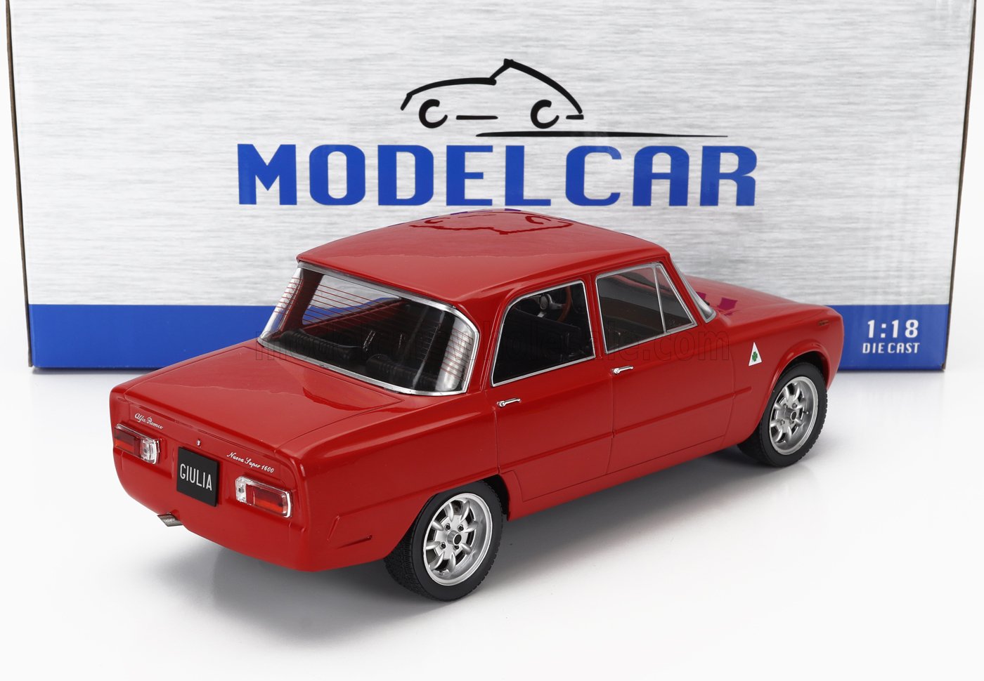 MCG - 1/18 - ALFA ROMEO - NUOVA GIULIA 1600 SUPER 1974 - RED