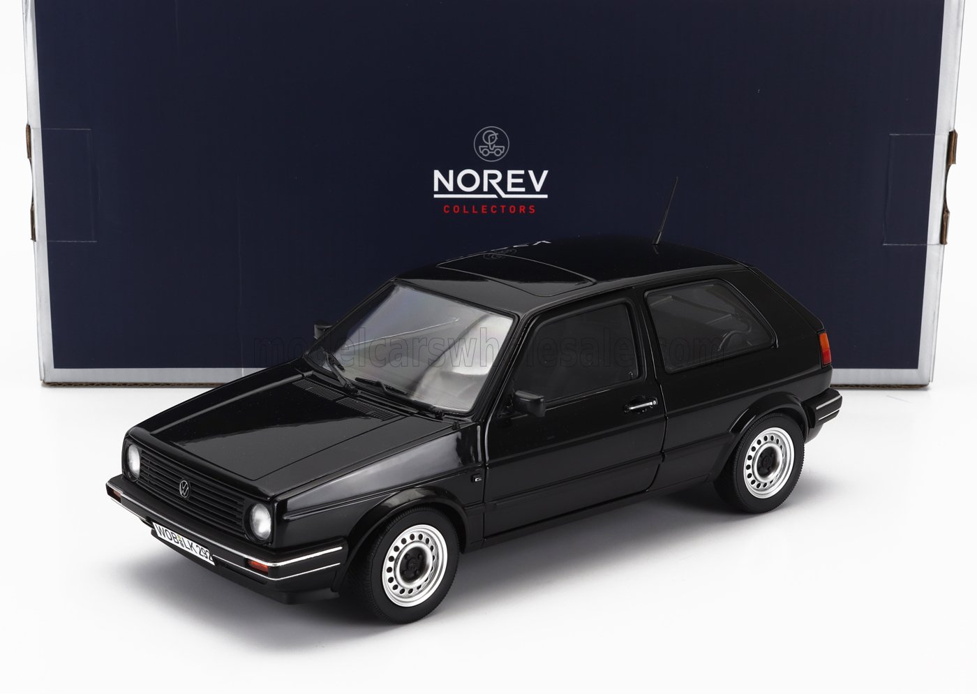 NOREV - 1/18 - VOLKSWAGEN - GOLF II CL 1988 - BLACK