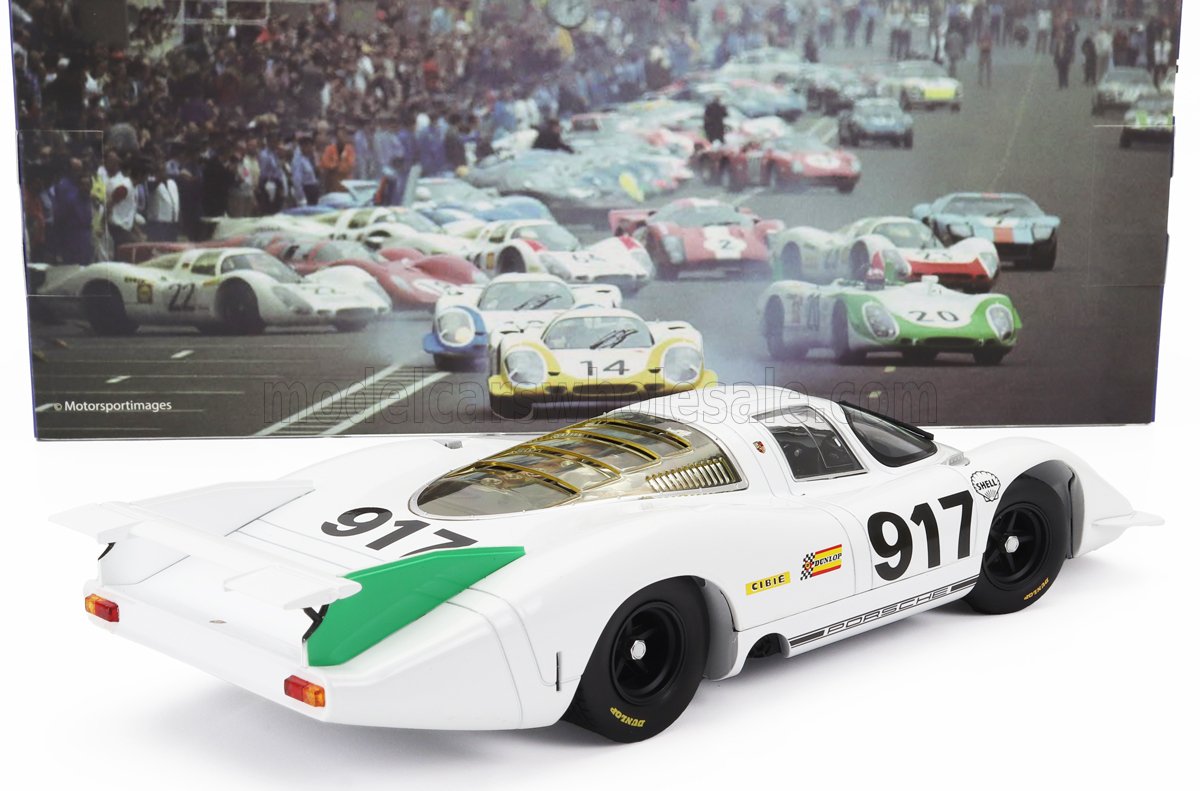 WERK83 - 1/18 - PORSCHE - 917LH 4.5L N 917 GENEVE MOTOR SHOW 1969 - WHITE GREEN