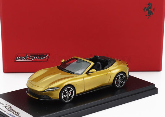 LOOKSMART - 1/43 - FERRARI - ROMA SPIDER OPEN 2020 - GIALLO MONTECARLO - YELLOW MET