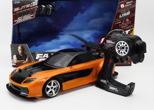 JADA - 1/10 - MAZDA - HAN'S RX-7 COUPE 1997 - FAST & FURIOUS III TOKYO DRIFT (2006) - ORANGE BLACK