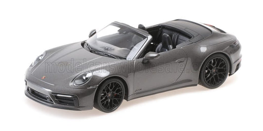 MINICHAMPS - 1/18 - PORSCHE - 911 992 CARRERA 4 GTS CABRIOLET 2020 - GREY MET