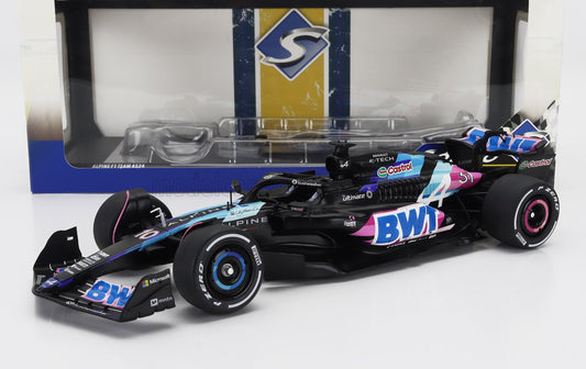 SOLIDO - 1/18 - ALPINE - F1 A524 TEAM BWT ALPINE N 31 PRESENTATION SEASON 2024 ESTEBAN OCON - BLACK BLUE PINK