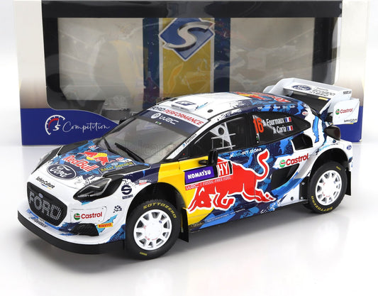 SOLIDO - 1/18 - FORD ENGLAND - PUMA RALLY1 TEAM M-SPORT FORD WORLD RALLY TEAM N 16 3rd RALLY SWEDEN 2024 ADRIEN FOURMAUX - ALEXANDRE CORIA - BLUE WHITE