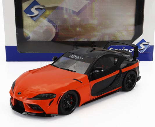 SOLIDO - 1/18 - TOYOTA - SUPRA GR 2023 - ORANGE BLACK