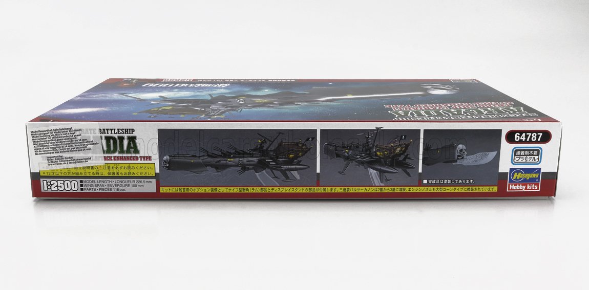 HASEGAWA - 1/2500 - TV SERIES - SPACE PIRATE BATTLESHIP ARCADIA THIRD SHIP ATTACK ENHANCED TYPE CAPTAIN HARLOCK - /