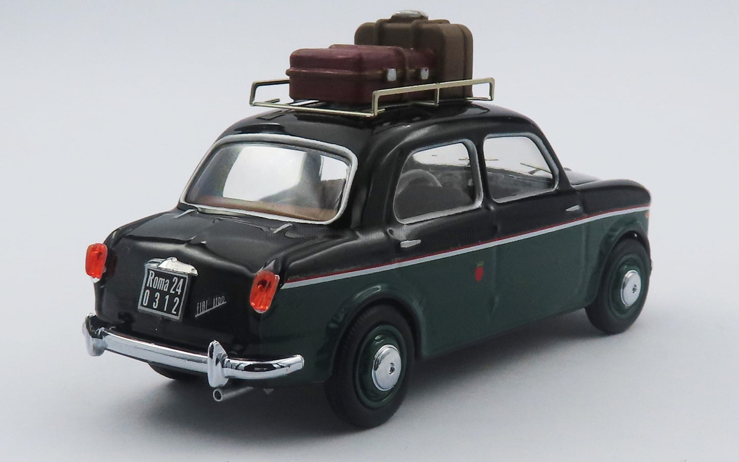 RIO-MODELS - 1/43 - FIAT - 1100 TAXI ROMA 1956 - BLACK GREEN