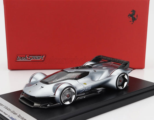 LOOKSMART - 1/43 - FERRARI - VISION GRAN TURISMO LAUNCH VERSION 2024 - LIGHT BLUE MET RED