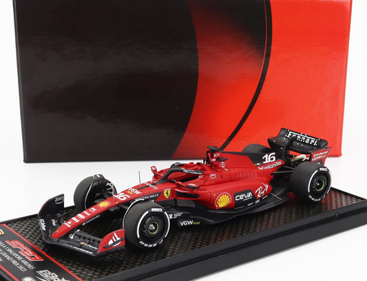 BBR-MODELS - 1/43 - FERRARI - F1 SF-23 TEAM SCUDERIA FERRARI N 16 4th SINGAPORE GP 2023 CHARLES LECLERC - RED BLACK