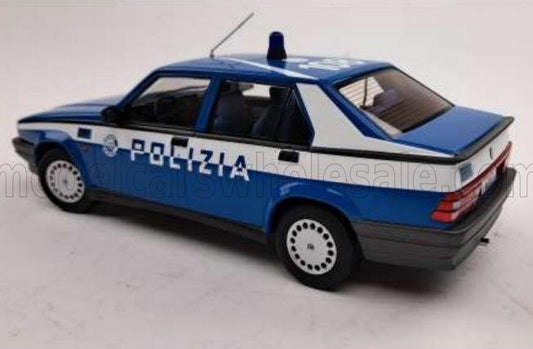 TRIPLE9 - 1/18 - ALFA ROMEO - 75 POLIZIA - POLICE - 1988 - BLUE WHITE