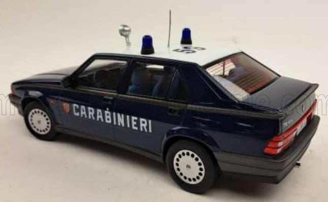 TRIPLE9 - 1/18 - ALFA ROMEO - 75 CARABINIERI - POLICE - 1988 - BLUE WHITE