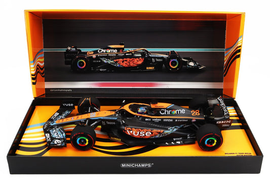 MINICHAMPS - 1/18 - McLAREN - F1 MCL36 MERCEDES TEAM MCLAREN N 28 TEST ABU DHABI 2022 OSCAR PIASTRI - ORANGE BLACK