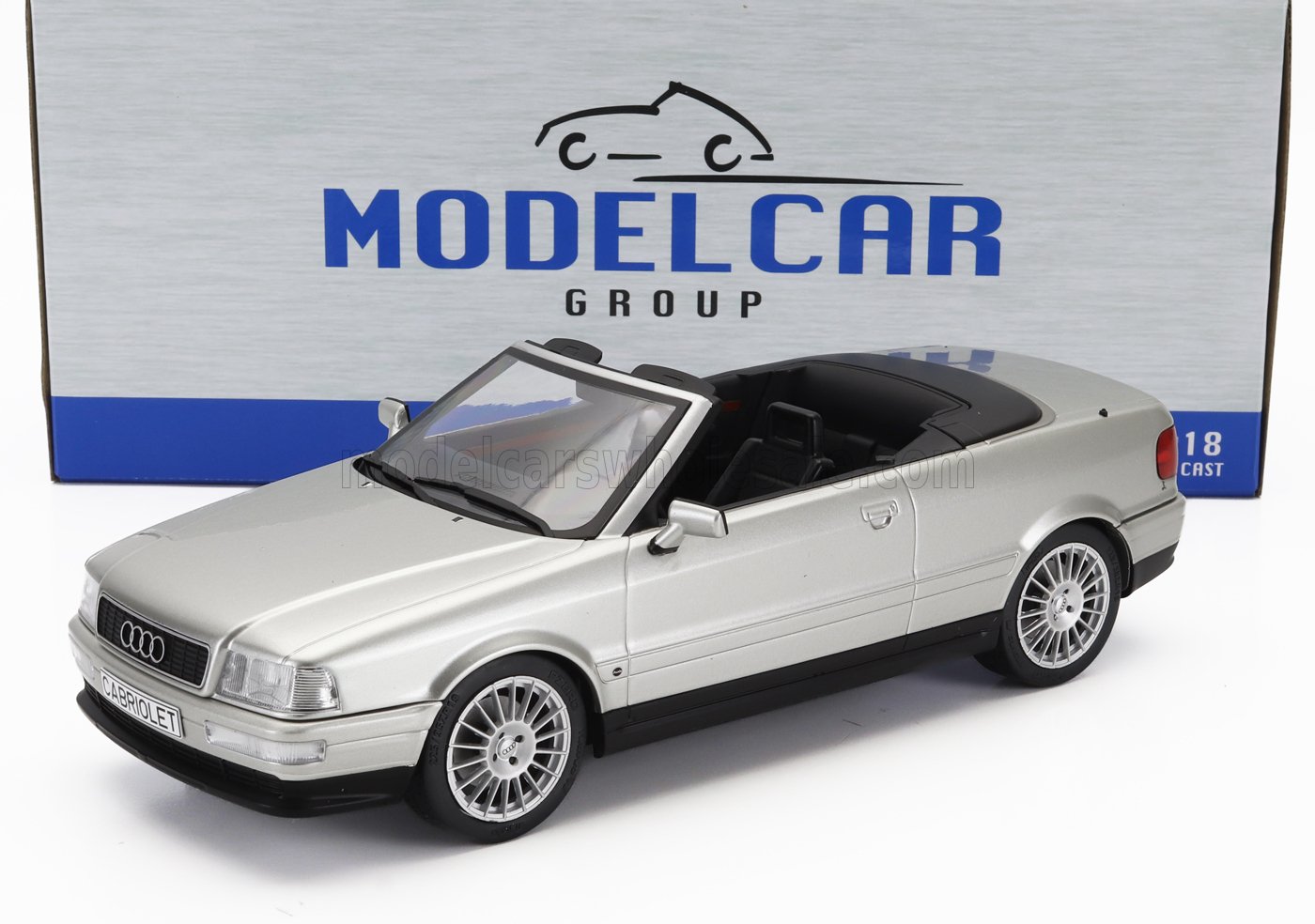 MCG - 1/18 - AUDI - 80 CABRIOLET 1991 - SILVER