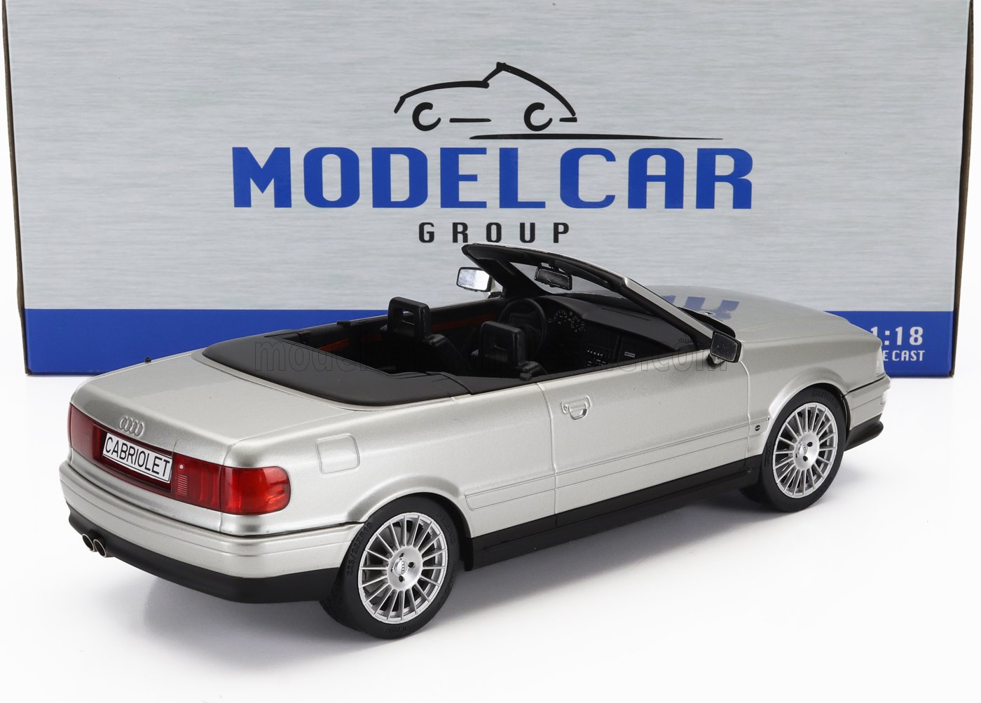 MCG - 1/18 - AUDI - 80 CABRIOLET 1991 - SILVER