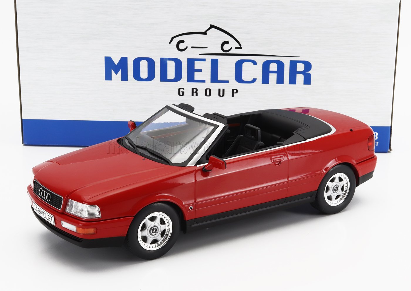 MCG - 1/18 - AUDI - 80 CABRIOLET 1991 - RED