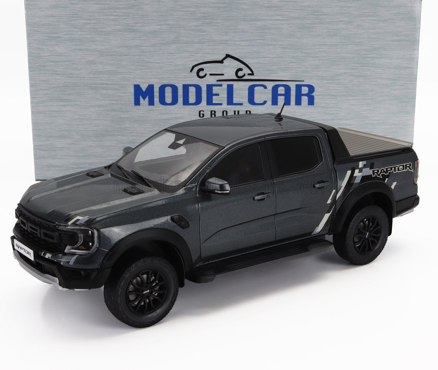 MCG - 1/18 - FORD USA - RANGER RAPTOR PICK-UP DOUBLE CABINE 2023 - DARK GREY