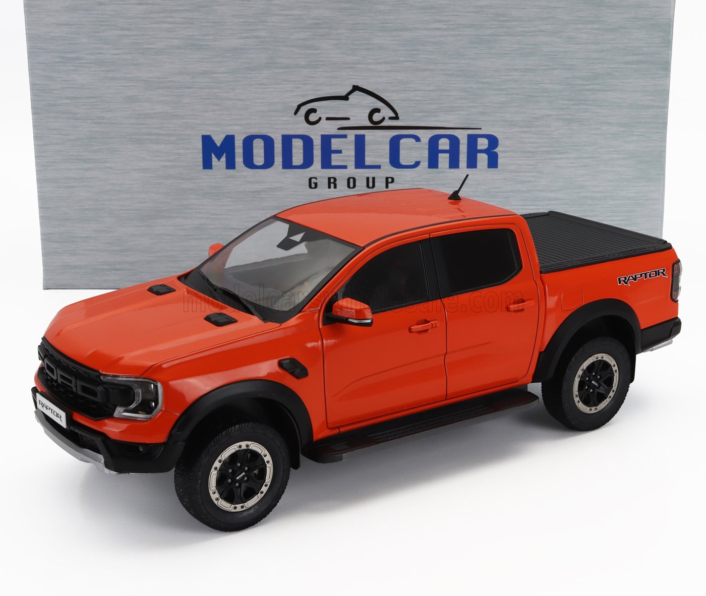 MCG - 1/18 - FORD USA - RANGER RAPTOR PICK-UP DOUBLE CABINE 2023 - ORANGE