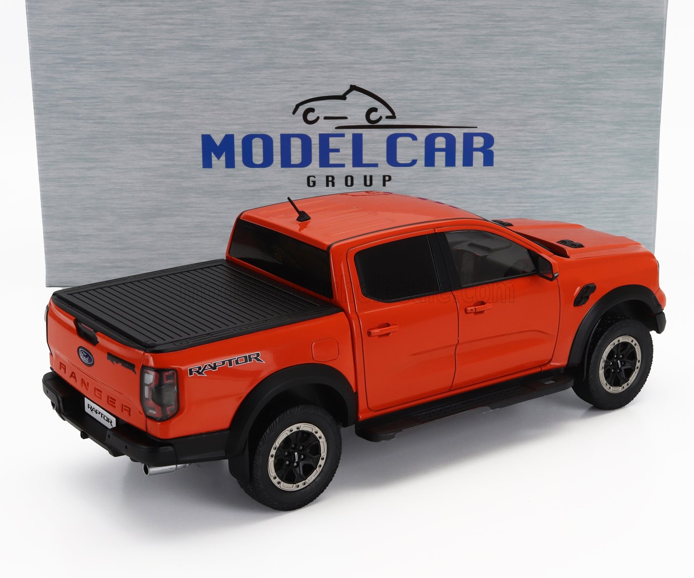 MCG - 1/18 - FORD USA - RANGER RAPTOR PICK-UP DOUBLE CABINE 2023 - ORANGE