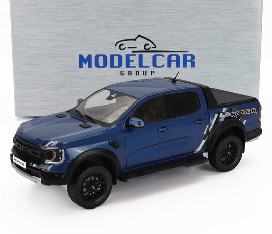 MCG - 1/18 - FORD USA - RANGER RAPTOR PICK-UP DOUBLE CABINE 2023 - BLUE