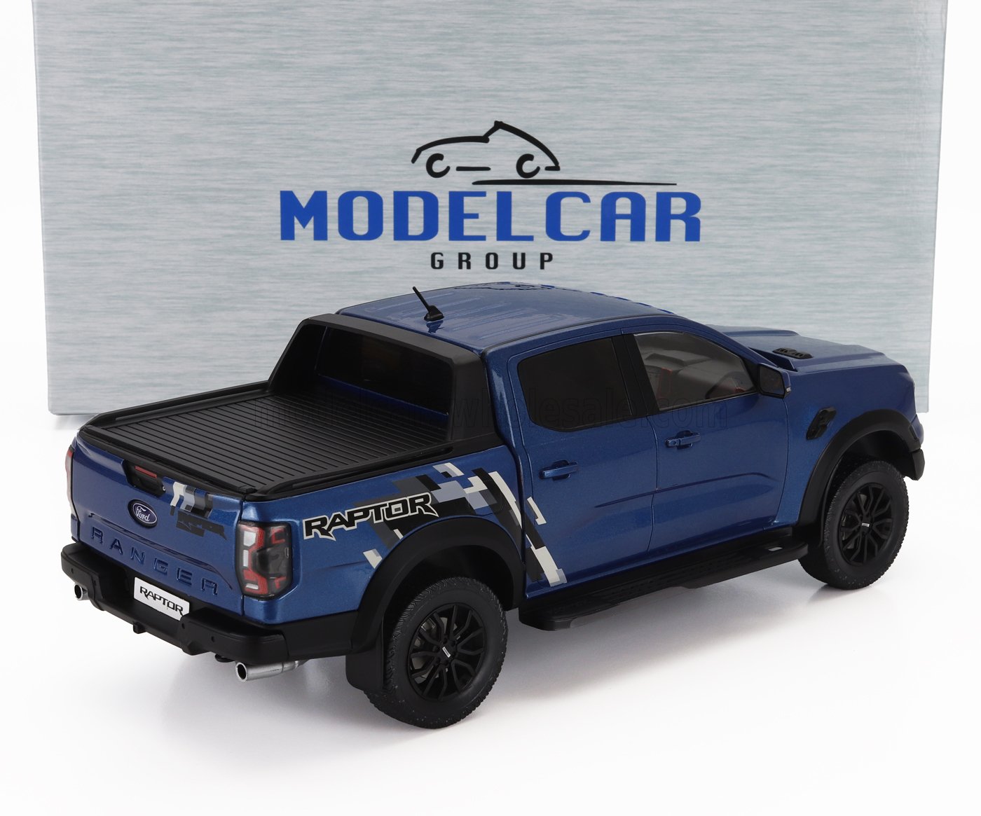 MCG - 1/18 - FORD USA - RANGER RAPTOR PICK-UP DOUBLE CABINE 2023 - BLUE