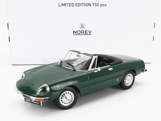 NOREV - 1/18 - ALFA ROMEO - DUETTO 2000 SPIDER 1978 - GREEN