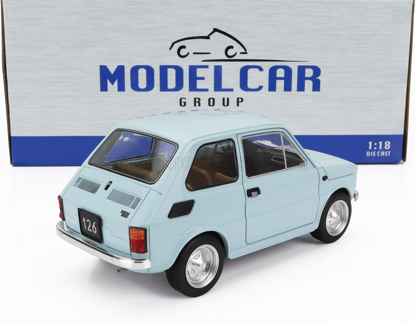 MCG - 1/18 - FIAT - 126 1972 - LIGHT BLUE