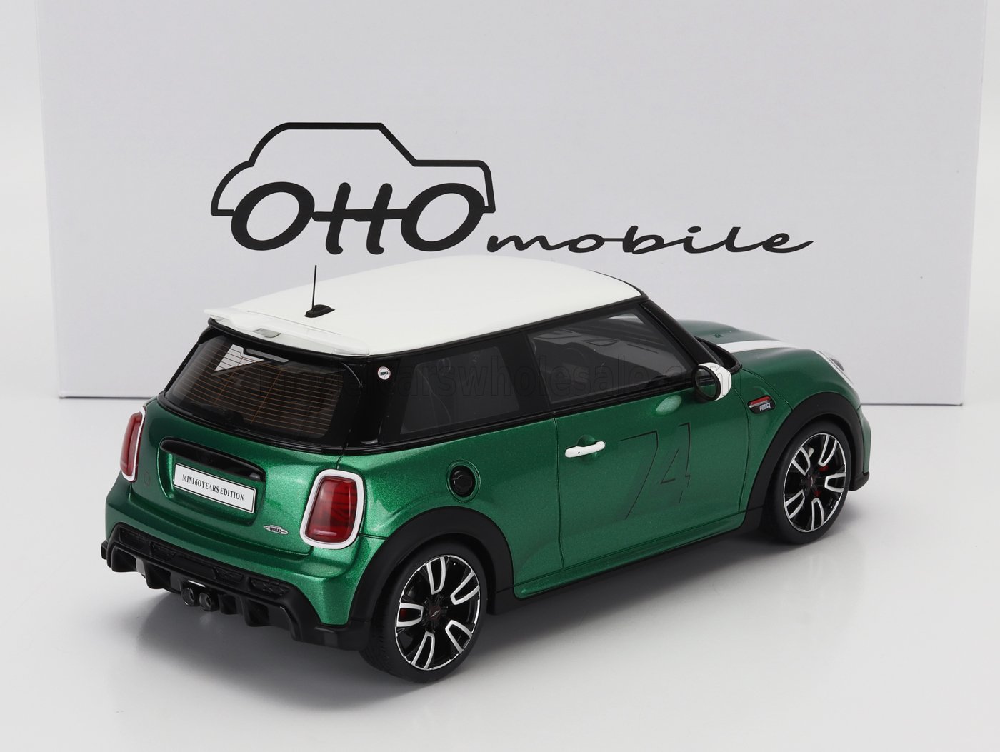 OTTO-MOBILE - 1/18 - MINI - COOPER F56 JCW JOHN COOPER WORKS 2023 - BRITISH RACING GREEN