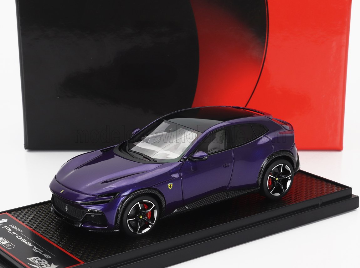 BBR-MODELS - 1/43 - FERRARI - PUROSANGUE SUV PANORAMIC ROOF 2022 - VIOLA AL HUMAID - PURPLE