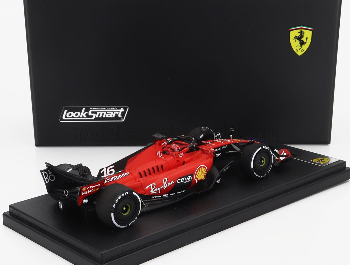 LOOKSMART - 1/43 - FERRARI - F1 SF-23 TEAM SCUDERIA FERRARI N 16 4th SINGAPORE GP 2023 CHARLES LECLERC - RED BLACK