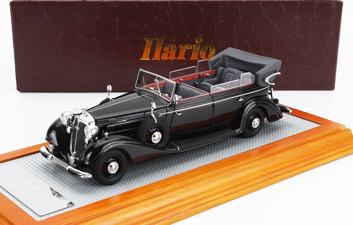 ILARIO-MODEL - 1/43 - HORCH - 951A PULLMAN ORIGINAL CAR CABRIOLET OPEN 1937 - BLACK