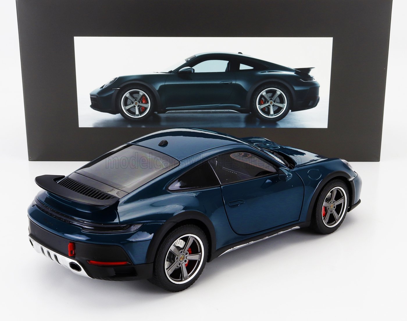 NOREV - 1/18 - PORSCHE - 911 992 DAKAR COUPE 2023 - FJORD BLUE GREEN