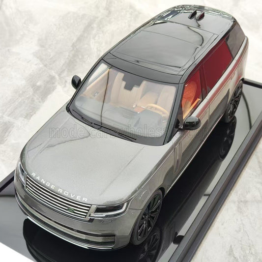 MOTORHELIX - 1/18 - LAND ROVER - RANGE ROVER SV AUTOBIOGRAPHY 2022 - GREY BLACK