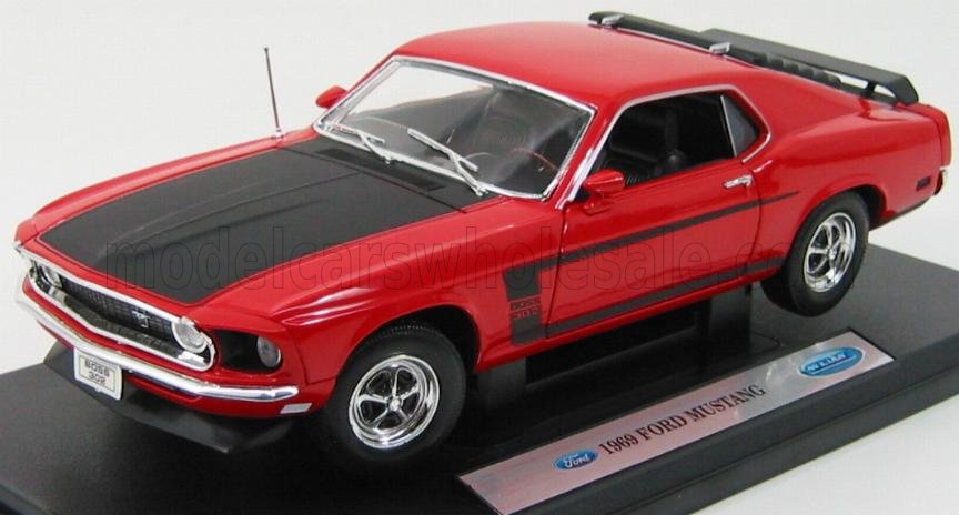 WELLY - 1/18 - FORD USA - MUSTANG BOSS 302 1969 - DARK ORANGE