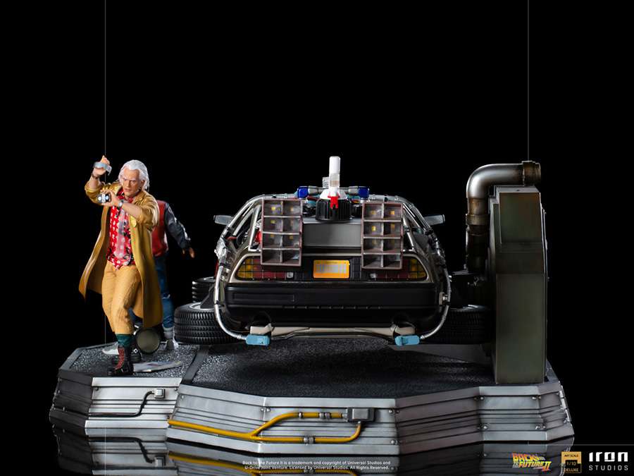 Iron Studios - Bttf 2 delorean full dlx set 1/10 art st