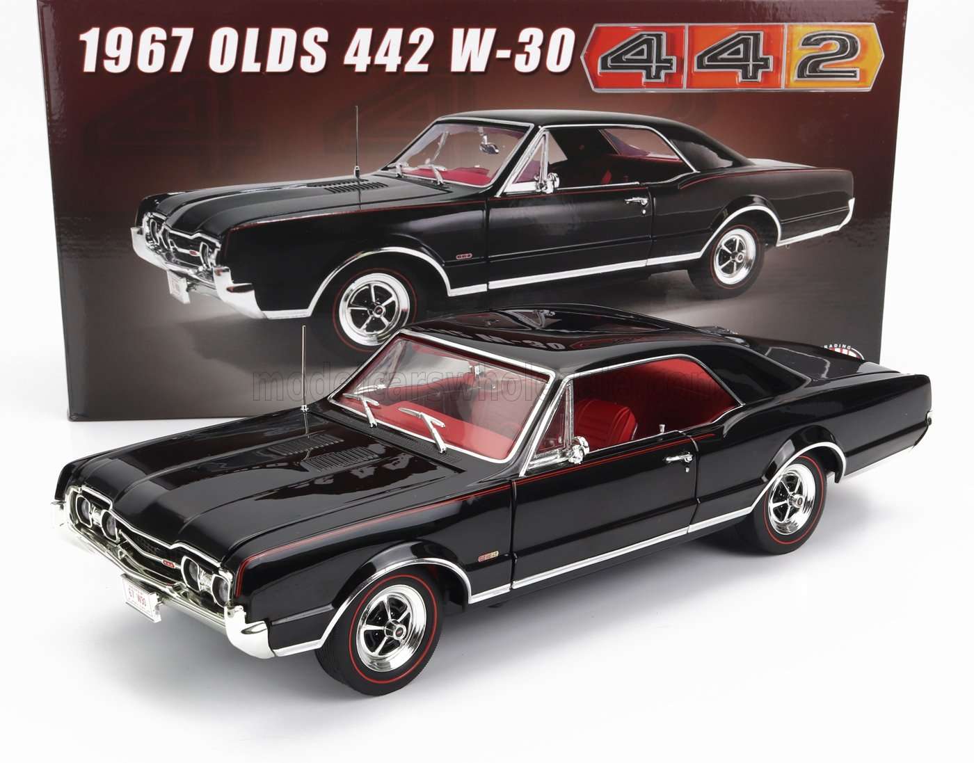 ACME-MODELS - 1/18 - OLDSMOBILE - 442 W30 COUPE 1967 - BLACK 1/18 modellino da collezione 154 lacasadelmodellismo