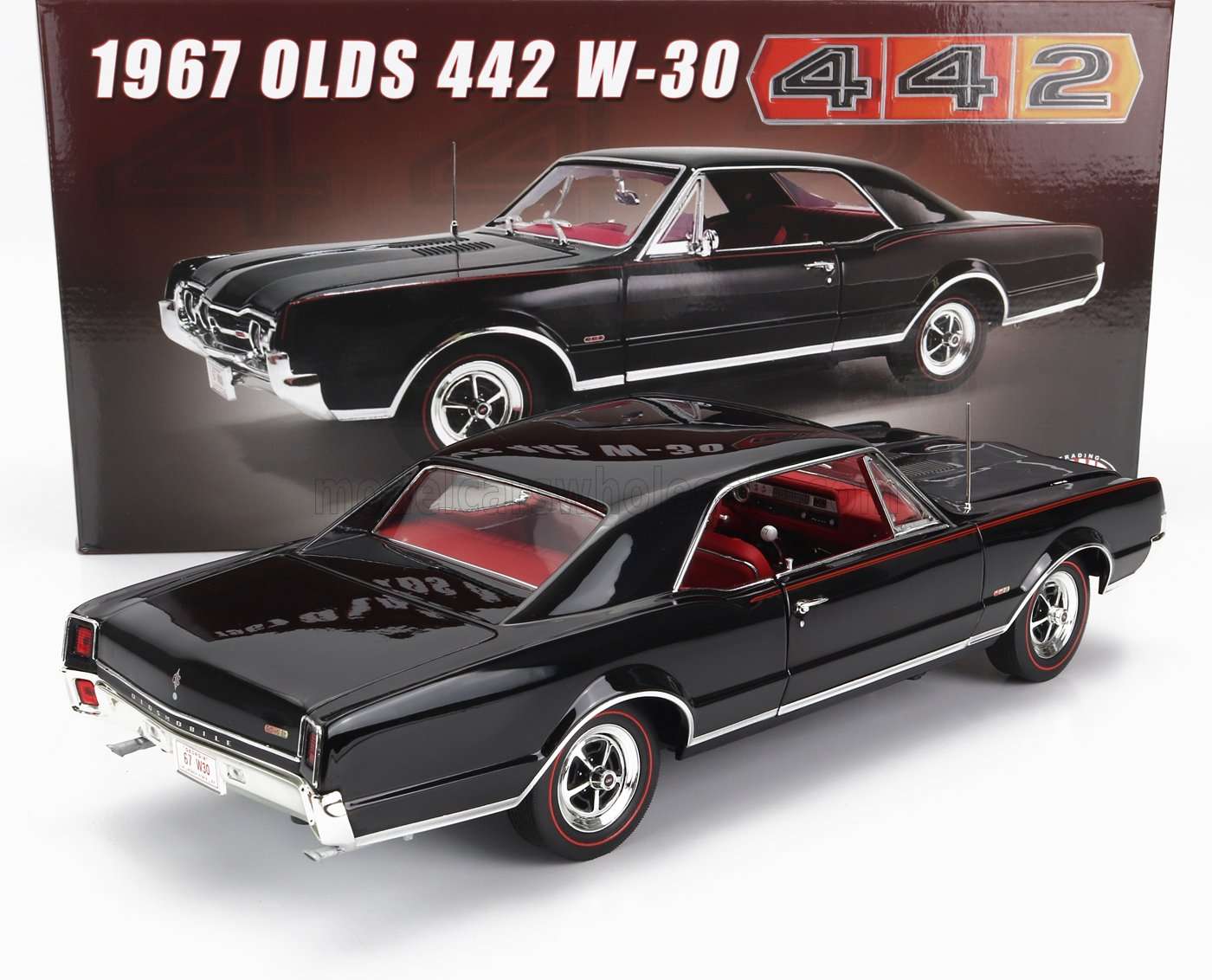 ACME-MODELS - 1/18 - OLDSMOBILE - 442 W30 COUPE 1967 - BLACK 1/18 modellino da collezione 154 lacasadelmodellismo