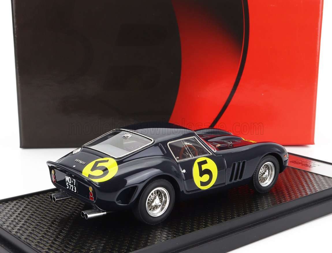 BBR-MODELS - FERRARI - 250 GTO COUPE ch.3589GT N 5 TOURIST TROPHY 1962 M.PARKES 1/43 modellino da collezione 174 lacasadelmodellismo