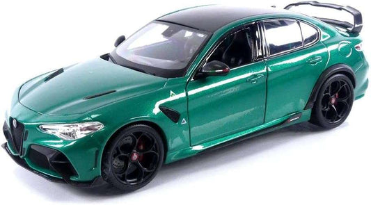 BURAGO - 1/18 - ALFA ROMEO - GIULIA GTAm 2020 - VERDE MONTREAL - GREEN MET 1/18 modellino da collezione 69 lacasadelmodellismo