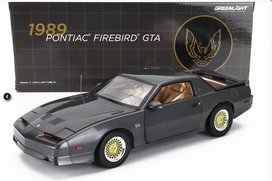 GREENLIGHT - 1/18 - PONTIAC - FIREBIRD TRANS AM GTA 1989 - GREY MET