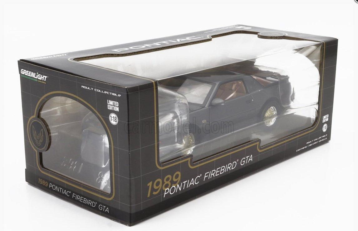 GREENLIGHT - 1/18 - PONTIAC - FIREBIRD TRANS AM GTA 1989 - GREY MET