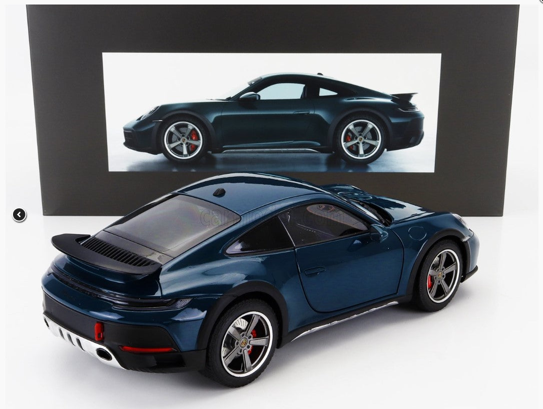 NOREV - 1/18 - PORSCHE - 911 992 DAKAR COUPE 2023 - FJORD BLUE GREEN