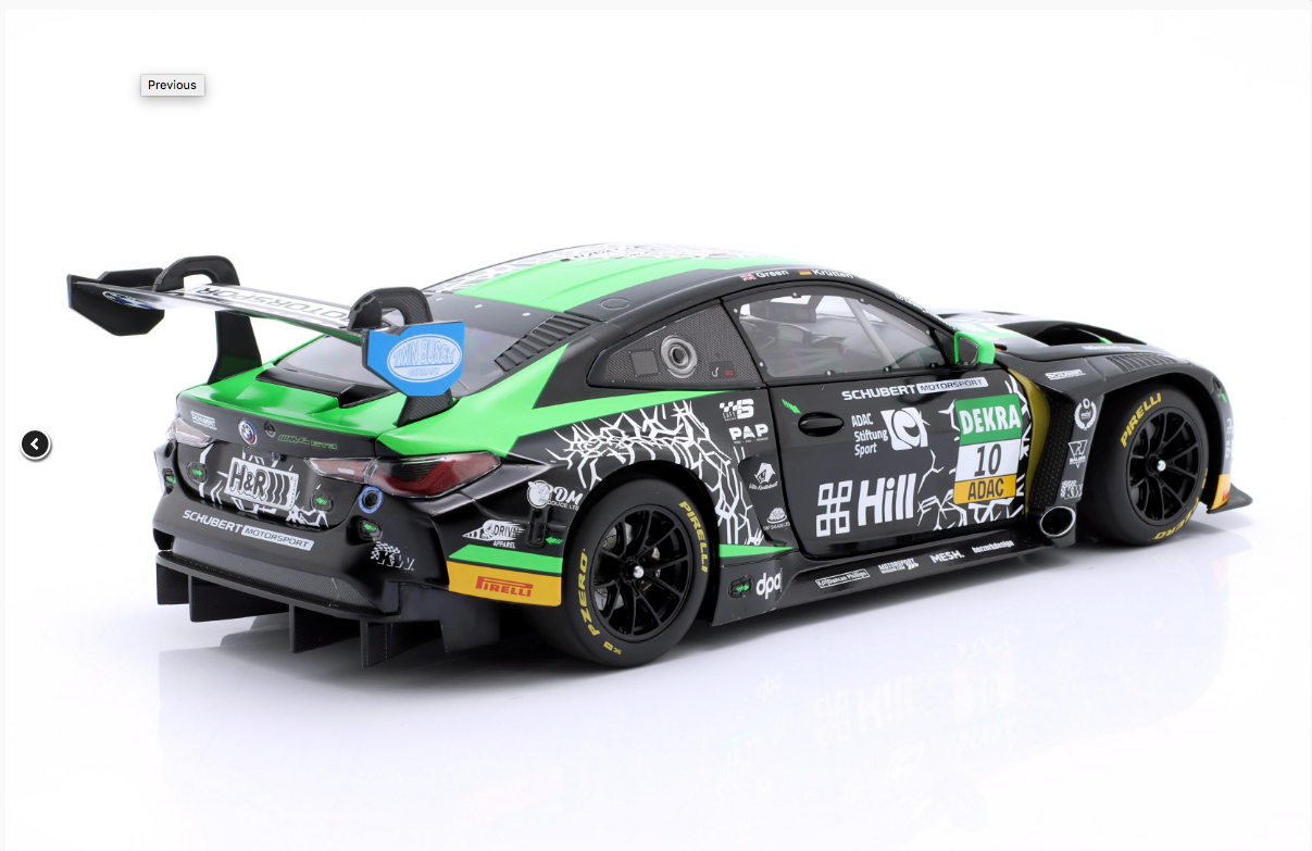 MINICHAMPS - BMW - 4-SERIES M4 GT3 TEAM SCHUBERT MOTORSPORT N 10 WINNER RED BULL RING ADAC GT MASTERS 2022 BEN GREEN - NIKLAS KRUTTEN