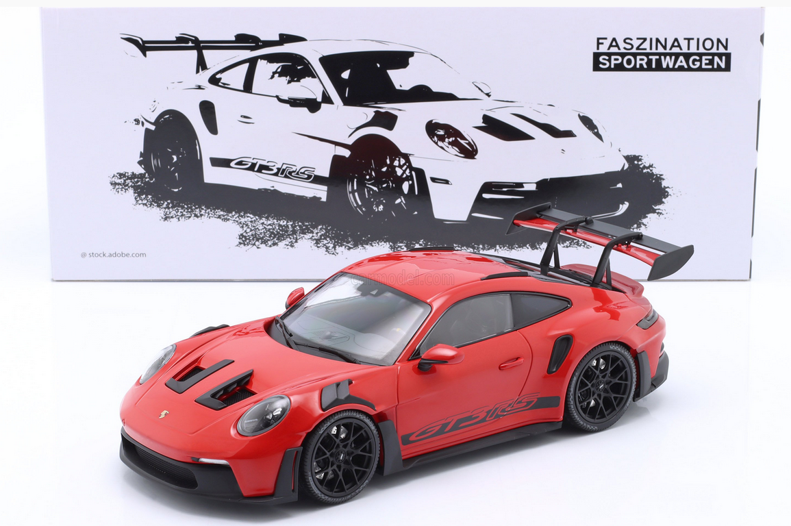 MINICHAMPS - PORSCHE - 911 992 GT3 RS COUPE 2023 - BLACK WHEELS