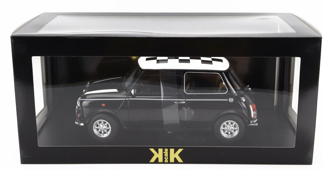 KK-SCALE - MINI - COOPER LHD 1992 WITH CHEQUERED FLAG