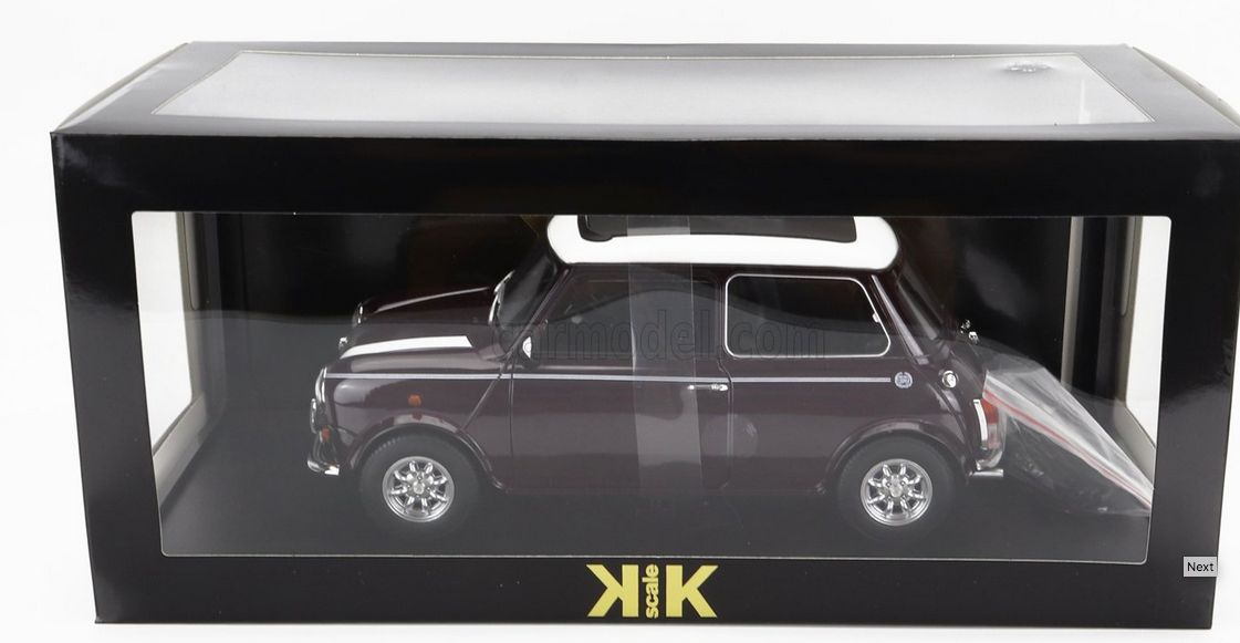 KK-SCALE - 1/12 - MINI - COOPER SUNROOF RHD 1992 - PURPLE WHITE