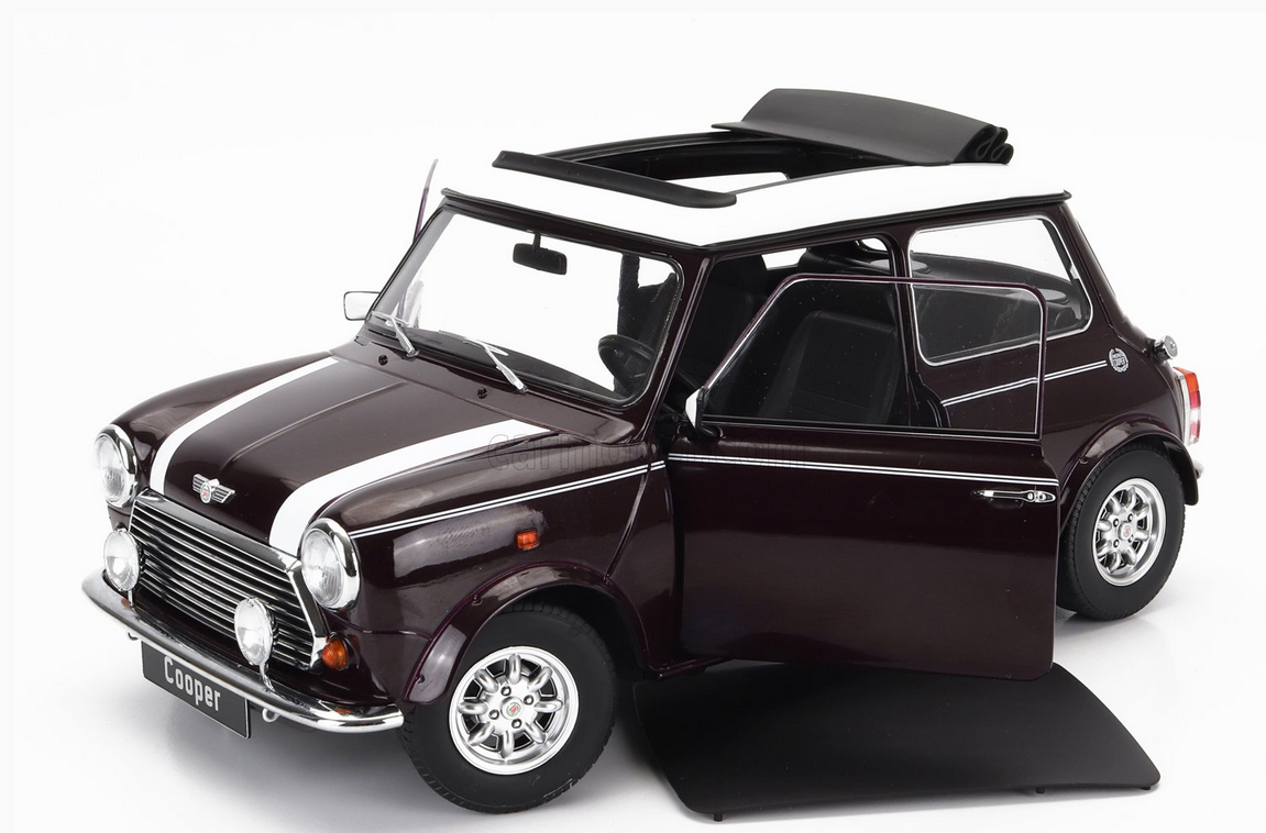 KK-SCALE - 1/12 - MINI - COOPER SUNROOF RHD 1992 - PURPLE WHITE