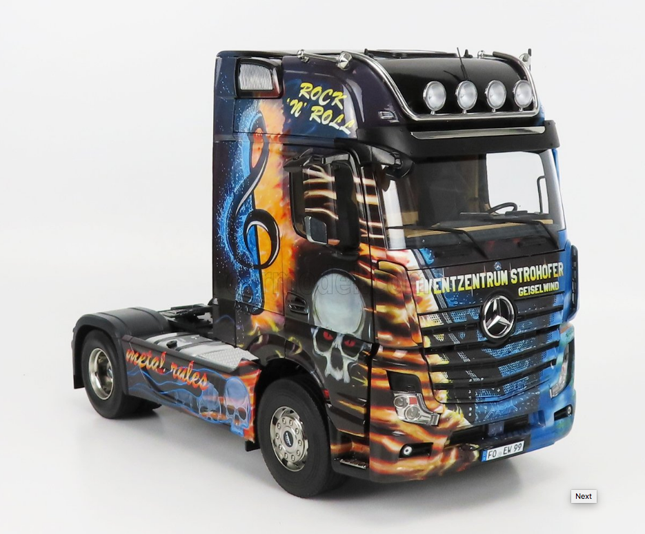 NZG - MERCEDES BENZ - ACTROS 2 1851 GIGASPACE 4x2 TRUCK STROHOFER 2-ASSI 2016